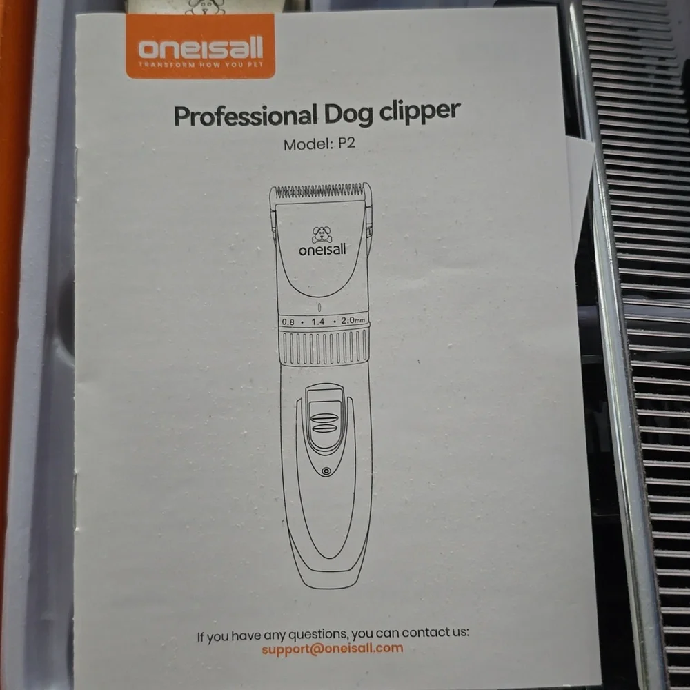 Orange Dog Grooming Kit